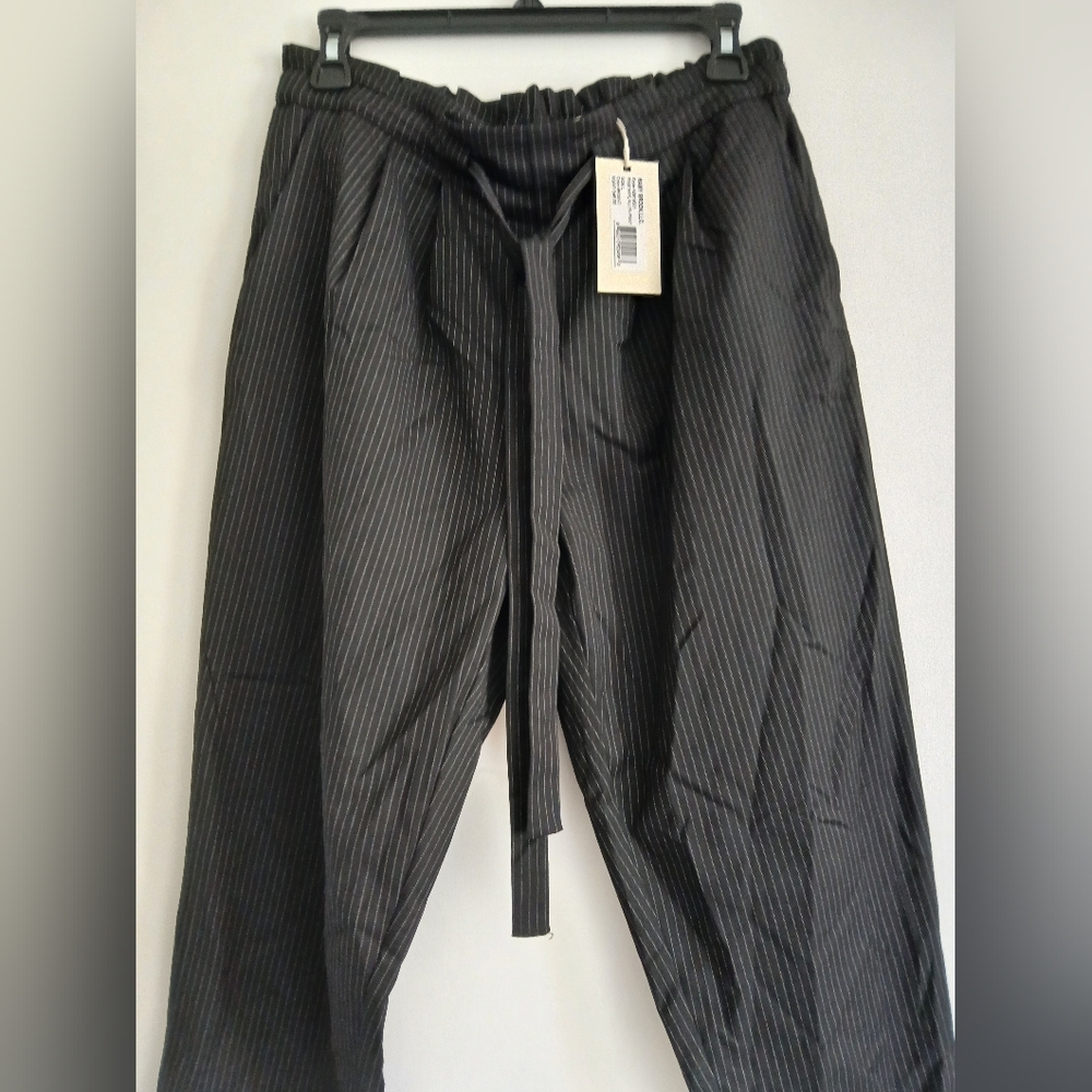 NWT Ramy Brook Pinstripe Allyn Pants Women's Size L